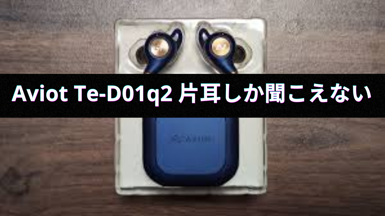 Aviot Te-D01q2 片耳しか聞こえない: テックサポートナビ